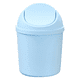 thumbnail image 1 of Mini papelera de plástico con tapa abatible, pequeño cubo de basura para escritorio, 1 of 5