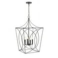 thumbnail image 3 of 4000-MB Millennium Lighting Tracy - 4 Light Pendant-30.5 Inch Tall and 18 Inch Wide-Matte Black Finish    -Traditional Installation, 3 of 16