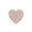 Rose Gold, variant on Heart-Shaped Interwoven Pattern Pvc Decorative Gold-Stamping Placemat Gold, Love Heart Placemats Valentines Day Table Decorations for Wedding Night Anniversary Pvc Table Cup Mats 15 Inch, 1 Placemat