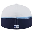 thumbnail image 4 of Men's New Era  Navy/White Tampa Bay Rays Paint Stroke 59FIFTY-Fitted Hat, 4 of 5