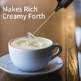 thumbnail image 2 of WELLMALL Milk Frother Handheld Battery Operated, Waterproof Electric Whisk Frother for Coffee, 2 of 8