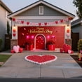 thumbnail image 2 of Flags Banners and Accessories Happy Valentines Day Garage Door Cover for Home Polyester Fabric Wedding Bridal Shower Event and Photo Booth Prop, 2 of 4