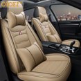 thumbnail image 3 of OTOEZ Car Seat Covers Full Set Leather Front and Rear Bench Backrest Seat Cover Set Universal Fit for Auto Sedan SUV Truck, 3 of 8