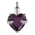 thumbnail image 2 of Perfect Memorials Hold My Heart Amethyst Cremation Jewelry, 2 of 6