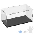 thumbnail image 1 of Caja de Exhibición de Acrílico de 1 Paquete, 11.8x5.9x5.9 Pulgadas/30x15x15cm Caja de Exhibición Transparente de Acrílico con Base de Madera Negra [Negro, Transparente], 1 of 6