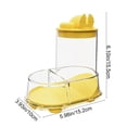 thumbnail image 3 of CuiLiyq Hamster Food Bowl, Small Pet Feeder Non Spill Plastic Feeding Bowl for Hamster Gerbil Mouse Hedgehog (Yellow), 3 of 8