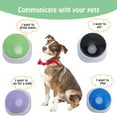 thumbnail image 4 of Pet Training Buzzer, Safe ABS Plastic 4Pcs Dog Pet Buzzer with Colorful Light for Home for Cat, 4 of 7