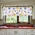 thumbnail image 3 of Yayeee Kitchen Curtains Set of 2 Light Filtering 57"x36" Over Sink Window Panels, Tropical Rhythm, 3 of 7