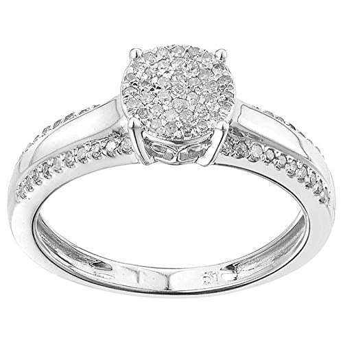 Details about   0.70Ct Round Cut 7 Stone Real Moissanite Wedding Engagement Band Ring 925 Silver 