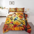 thumbnail image 1 of YST Fall Cardinal Bird Comforter Set Full Size Autumn Maple Trees Bedding, Kids Fall Thanksgiving Bedding Comforter Sets Colorful Bird Autumn Trees Botanical Leaves Branches Duvet Set, 1 of 4