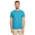 thumbnail image 3 of Gildan - Softstyle T-Shirt - 64000 - Heather Galapagos Blue - Size: 3XL, 3 of 8