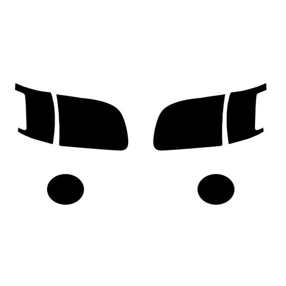 Rvinyl Headlight Tint Covers Compatible with Toyota Tundra 2003-2006 - Matte Smoke