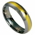 thumbnail image 1 of AAB Style RTS-20 Bague en Carbure de Tungstène avec Bande d'Or, 1 of 1