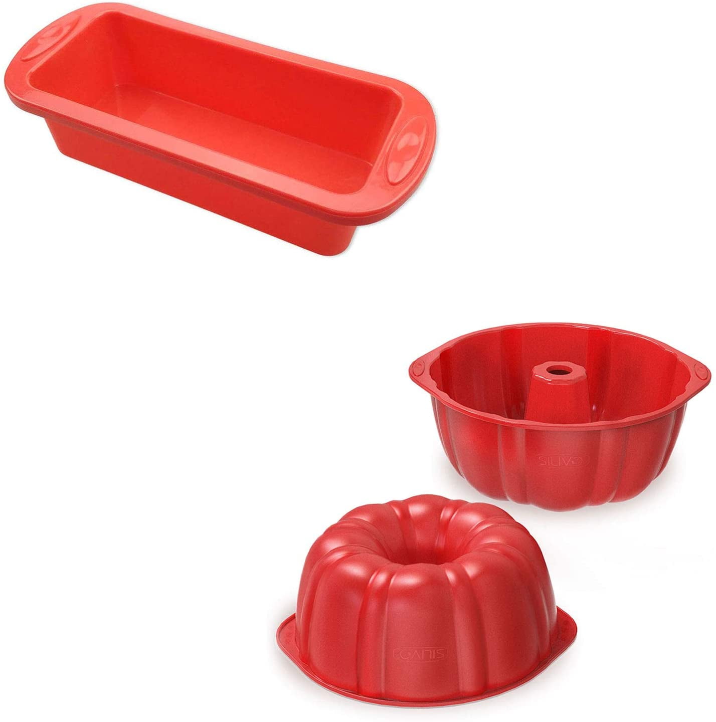 1x Silicone Bread Pans + 2x Silicone Bundt Pans Walmart Canada