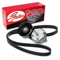 Gates AC Complete Serpentine Belt Drive Component Kit compatible with Ford F-350 Super Duty 6.4L V8 2008-2010