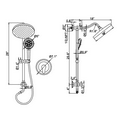 thumbnail image 5 of Multi Function Handheld Shower Head, Complete Shower System with Rough-in Valve, 5 of 5