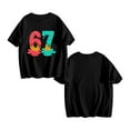 thumbnail image 4 of Six Seven Ice Cream Shirts for BoysGirls, Ice Cream Drip Tee-Funny 6 7 Short Sleeve Tops,Black 90cm, 4 of 6