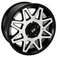 thumbnail image 4 of 4/115 Tusk Tintic Wheel 14x7 5.0 + 2.0 Machined/Black for Arctic Cat Prowler Pro Crew Ltd 2022-2024, 4 of 7