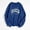 Dark Blue, variant on Women's Hoodies Sweatshirts Ladies Pullover Fashion Letter Printing Round Neck Long-Sleeve Casual Tops for Everyday Comfort and Style Gray 4XL