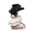 Black, variant on Kentucky Derby Hats Elegant Organza Floral Tea Party Flat Top Church Hat Wide Brim Derby Fascinator Hat Bridal Wedding Tea Party Hat
