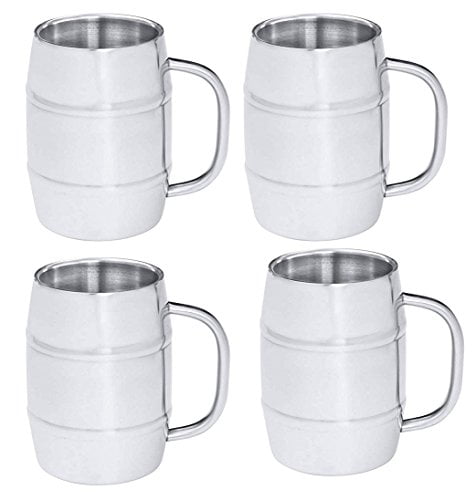 Gifts Infinity Groomsman Gift Old Dutch Keep Cool Barrel-shaped Stainless Steel Beer Mug,... by Gifts Infinity®