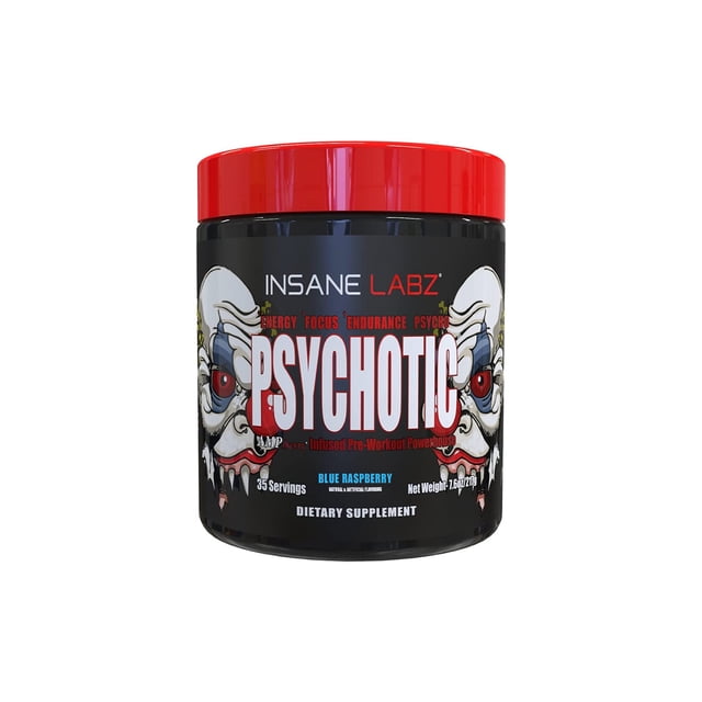 Suplemento Insane Labz Psychotic Blue Raspberry 220 Gr Insane Labs Blend