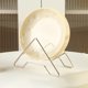 thumbnail image 2 of Juego de bandejas de plástico para servir 4 piezas | Platos ligeros reutilizables para fiestas, cocina de camping | Diseño apilable duradero | Apto para lavavajillas de grado alimenticio | Amarillo, 2 of 7