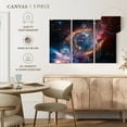 thumbnail image 4 of Elephant Stock Helix Planetary Nebula Wall Art - Horizontal Multi Panel Canvas - Living Room Wall Decor - Astronomy & Space Multi Panel - Black And Gray Decor - 74" x 48", 4 of 4