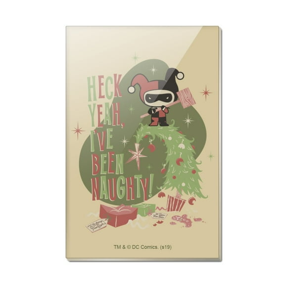 Harley Quinn I've Been Naughty! Rectangle Acrylic Fridge Refrigerator Magnet