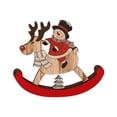 thumbnail image 2 of Vrorvz Christmas Decorations Vintage Christmas Ornaments Wooden Sleigh Ornaments Unique Christmas Ornaments Elderly Snowman Design for Holiday Decor Gift for Home or Office, 2 of 3