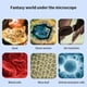 thumbnail image 2 of Relájate y ama el microscopio para niños, 60-120x, mini microscopio eléctrico de bolsillo con luz LED, microscopio para niños, estudiantes, observación microbiológica, aprendizaje, rosa, 2 of 7