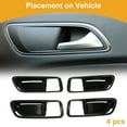 thumbnail image 3 of Cubierta de Tazón de Mango de Puerta Interior para Honda CHR 2024-2025 Marco de Decoración del Mango de la Puerta Interior Frontal Izquierdo Frontal Derecho Negro Fibra de Carbono 4 Pcs, 3 of 6