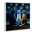 thumbnail image 4 of Stupell Industries Van Gogh Style Cats Animals Painting Unframed Art Print Wall Art, 12 x 12, 4 of 8