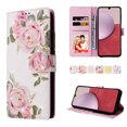 thumbnail image 3 of Compatible with Samsung Galaxy A14 5G Case Retro Gilded Flower PU Leather RFID Blocking Wallet Cover, 3 of 5