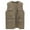 Khaki, variant on UVEASISHA Mens Lightweight Vest Outdoor Athletic Travel Work Vest Solid Casual Sleeveless Jacket Fall Trendy Cargo Vest with Multi Pockets Army Green 200