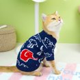 thumbnail image 4 of Ropa para mascotas de otoño e invierno Suéter con dibujos de elefantes y gatos Necesidades para perros Abrigo base de otoño e invierno Ropa para cachorros Invierno, 4 of 5