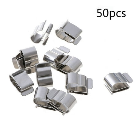 

TINYSOME 50Pcs Solar Panel Cable Clips Management PV Wire Clip Fastener Clamps 2x6mm