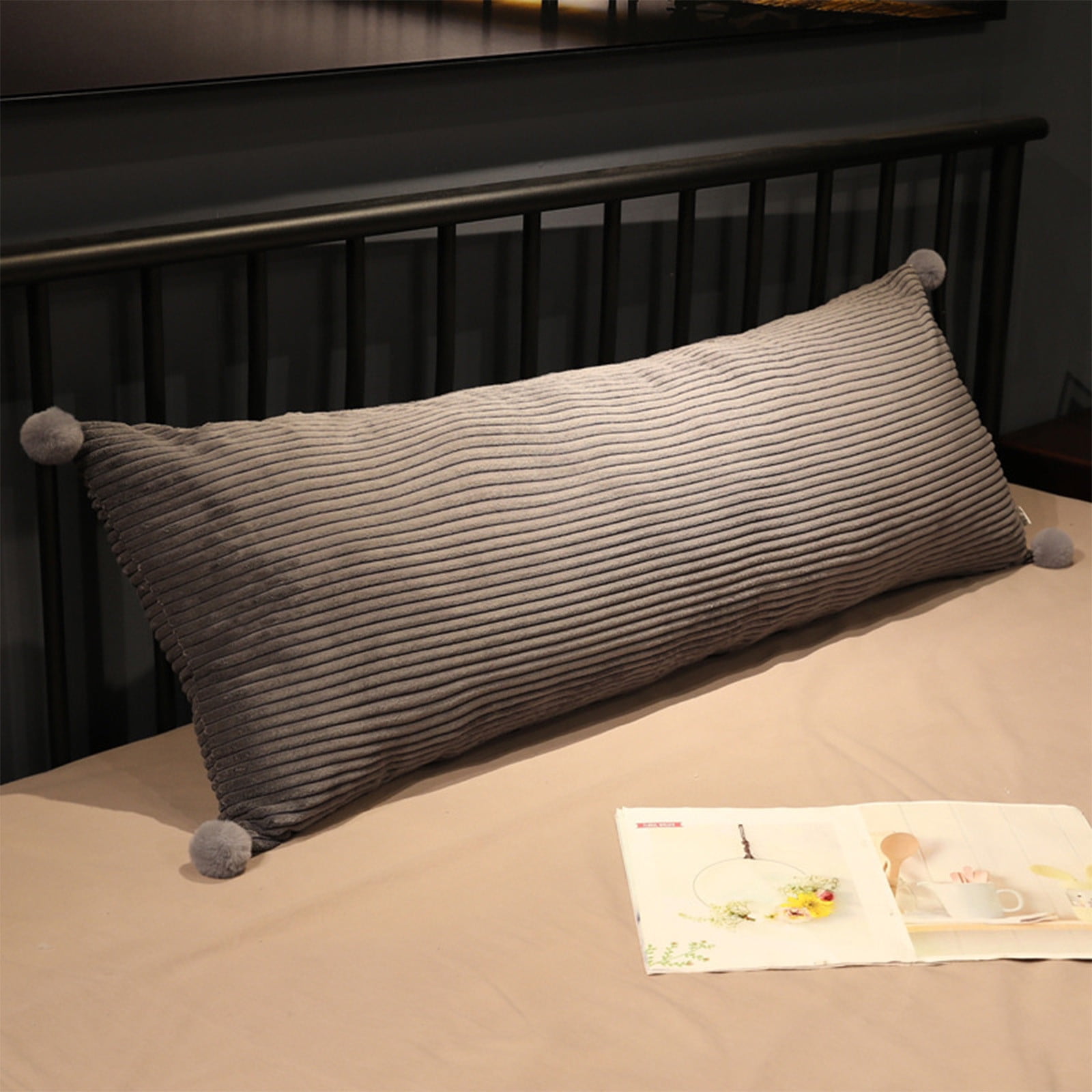 Luxurious Extra Long Cooling Body Pillow with Shredded Memory Foam - Perfect for Adults - Complete with Zippered Pillowcase and Core for Optimal Sleep Comfort