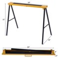 thumbnail image 2 of QueipA 2 Pack Heavy Duty Saw Horse Steel Folding Legs Sawhorse 275 lbs Capacity, 2 of 11