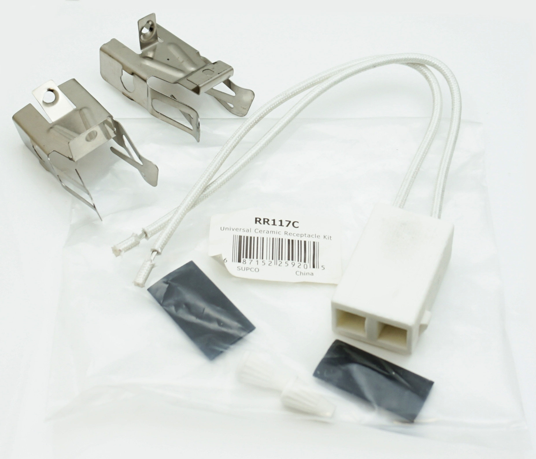 4 Pk, Top Burner Ceramic Receptacle Kit for GE, AP2021472 