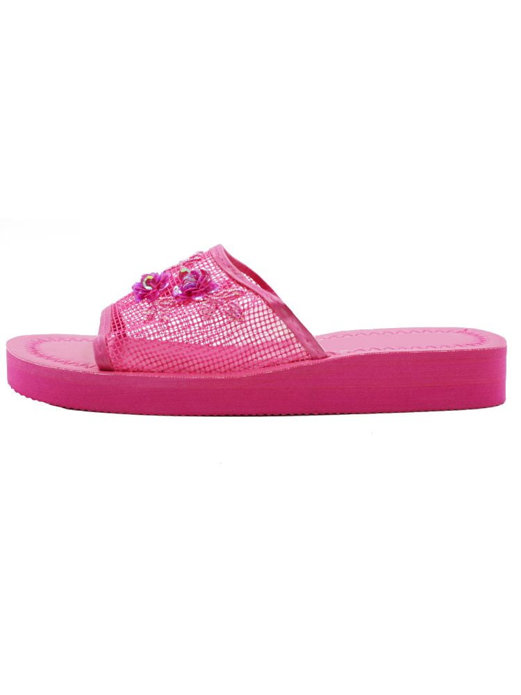 open toe chinese slippers