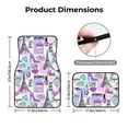 thumbnail image 5 of Yiaed Eiffel Tower and Hearts Print Carpet Floor Mats for Cars, Auto Accessories Front & Rear Car Floor Mats Car Floor Foot Mat Sets of 4 Pieces, 5 of 7