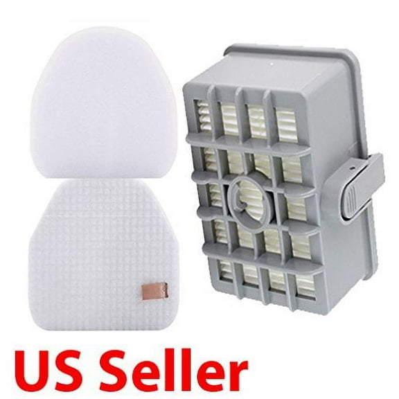 Eshoppercity HEPA & Foam Filter Replacement for Shark Rotator Prof & Shark Rocket Prof Upright Vacuum Cleaner NV480 NV481 NV450 NV451 NV472 NV482 NV484,Part#XFF450 XHF450 (2.36" height on HEPA filter)