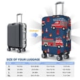 thumbnail image 6 of Easygdp Fire Truck 1 Print Elastic and Washable Suitcase Protective Cover with Hidden Zipper Fits 18-32 inch Luggage -X-Large, 6 of 9