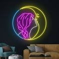 thumbnail image 3 of Handmadetneonsign Woman Kissing Moon Neon Sign, Lady Kissing Moon Led Sign, Girl Moon Neon Light, 3 of 5