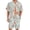 Blue, variant on Men's Flower Hawaiian Sets Casual Short Sleeve Shirt and Shorts Suits Outfits, Lightweight Mens Beach Outfit, Stylish Mens Summer Outfits, Vacation & Cruise Outfits for Men S-3XL
