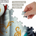 thumbnail image 6 of 1000 pieces of vertical paper jigsaw puzzle - magnificent and exquisite decorated white horse, with dimensions of 29.5 * 20 inches., 6 of 9
