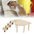 thumbnail image 4 of Hamster Platform, Exquisite Cute Hamster Wooden Platform And Stairs Easy To Assemble Healthy Log Multifunctional  For Guinea Pigs For Small Pets, 4 of 8