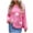 Hot Pink, variant on Nmnitkp Sweaters for Women Soft and Comfortable Women Long Sleeve Large Round-Neck Button Down Sweater Casual Ribbed Loose Knit Sweater Casual Relaxed Fit Pullover Jumper