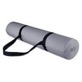 thumbnail image 1 of Fitvids 1/4-Inch High Density Thick Non Slip Workout Yoga Mat with Carry Strap, Grey, 1 of 11